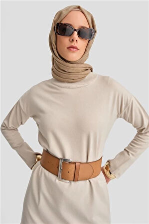 Armine Triko Tunik 24Kd2401 Taş