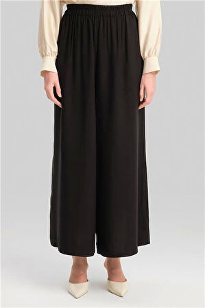 Armine Beli Lastikli Basic Pantolon 24Y2614 Siyah