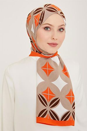 Armine Trend Defne Şal 6347-2-27 Turuncu