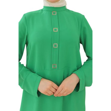 Kare Çıtçıtlı Tunik 24YT451