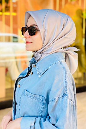 Düz Fon İpek Twill Eşarp 4053 04