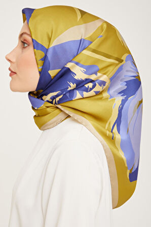 Armine Nostalji Sura İpek 9042-02 Yeşil Karışık Desen