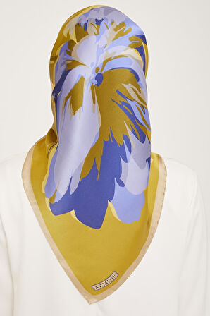 Armine Nostalji Sura İpek 9042-02 Yeşil Karışık Desen