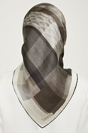 Armine Nostalji Sura İpek 9009-11 Gri Karışık Desen