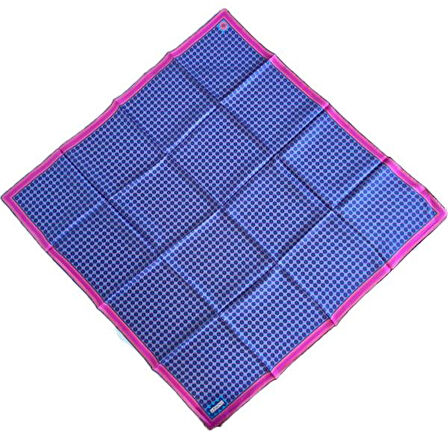 Armine Tivil İpek Eşarp 9226-14 Mavi Karışık Desen 