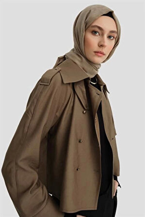 Armine Trench Ceket 24K3604 Haki