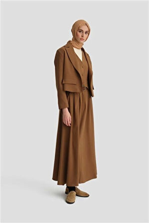 Armine Yelekli Takım 24K6906 Taba