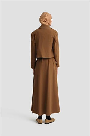 Armine Yelekli Takım 24K6906 Taba
