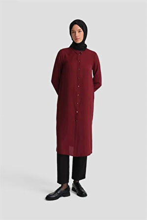 Armine A Logolu Tunik Orth411 Bordo