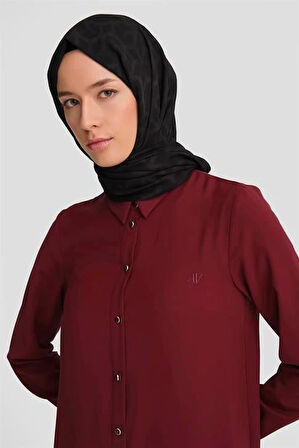 Armine A Logolu Tunik Orth411 Bordo