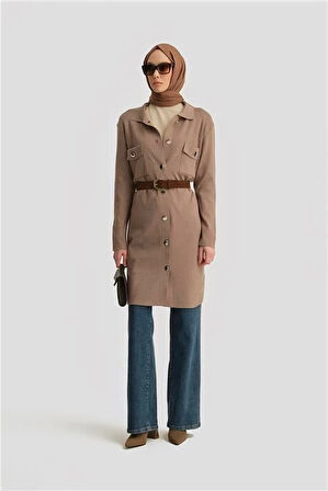 Armine Hırka 24KD4210 Vizon