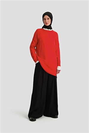 Armine Triko Tunik 24KD2002 Kırmızı