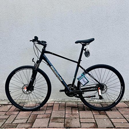 Bianchi T0018FS-D HD Fren 21 Vites 28 Jant Trekking Şehir Bisikleti Siyah Bej 47 Kadro