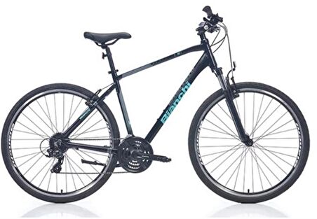 BIANCHI T0017FS ERKEK ŞEHİR BİSİKLETİ 510H V 28 JANT 24 VİTES SİYAH CELESTE YS728