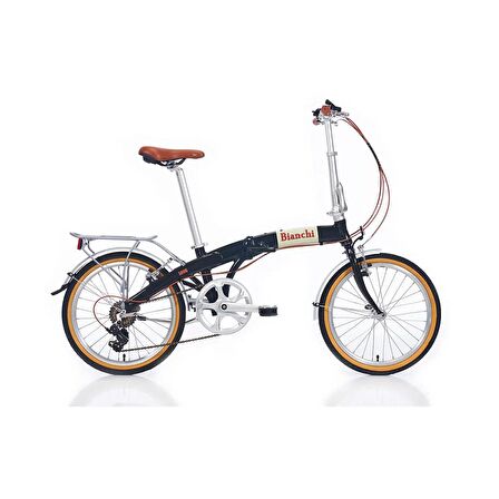 Bianchi Folding New Vintage 20 jant Katlanabilir Bisiklet (Siyah)