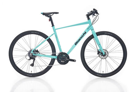 Bianchi Nirone7 Disc HD Fren Acera 24 Vites 28 Jant Şehir Tur Bisikleti ID Celeste 51 Kadro