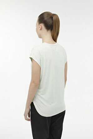 WL BLAIR 11CT1092 3FX PASTEL YESIL Kadın Kısa Kol T-Shirt