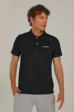 Lotto Polo Yaka Siyah Erkek T-Shirt 2SDARIOSOLID3FX