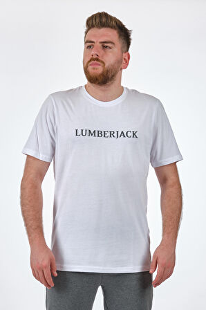 Lumberjack Regular Fit Beyaz Erkek T-Shirt 2SALERON3FX