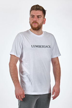 Lumberjack Regular Fit Beyaz Erkek T-Shirt 2SALERON3FX