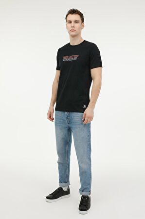 ML KENNEDY 11CT1072 3FX Siyah Erkek Kısa Kol T-Shirt