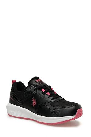 A101390250 3W Luka Wmn 3Pr U.S. Polo Assn. Kadın Spor Ayakkabı SİYAH/PEMBE