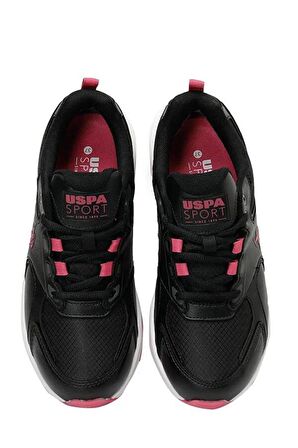 A101390250 3W Luka Wmn 3Pr U.S. Polo Assn. Kadın Spor Ayakkabı SİYAH/PEMBE