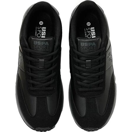 U.S.POLO ASSN REMUS 3PR SİYAH COMFORT CASUAL GÜNLÜK UNİSEX SPOR AYAKKABI
