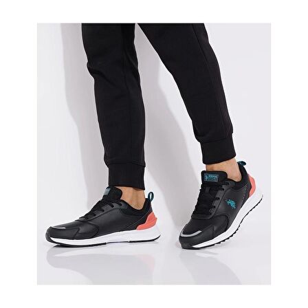 U.S.POLO ASSN.OLIVER 3PR SİYAH COMFORT CASUAL GÜNLÜK SNEAKER SPOR AYAKKABI