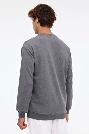 M-SN90 BSC C SW 3PR Gri Erkek Sweatshirt