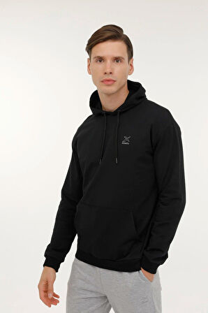 M-sn88 Bsc Hoodıe 3pr Siyah Erkek Kapsonlu Sweatshirt