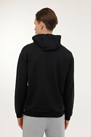 M-sn88 Bsc Hoodıe 3pr Siyah Erkek Kapsonlu Sweatshirt