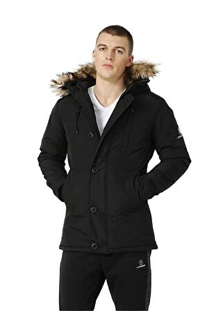 Lumberjack ML FREDDY COAT 3SN54 3PR Erkek Mont Siyah S-XXL 