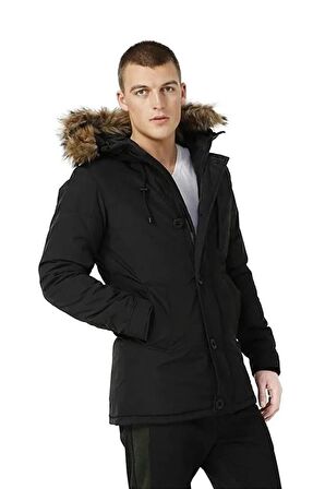 Lumberjack ML FREDDY COAT 3SN54 3PR Erkek Mont Siyah S-XXL 