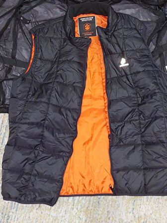 LUMBERJACK PRIME 3PR SİYAH SU İTİCİ RÜZGAR GEÇİRMEZ MONT+YELEK ÇİFTLİ TAKIM ERKEK MONT