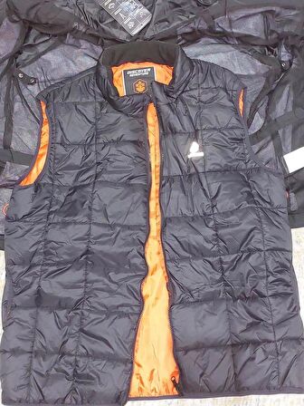 LUMBERJACK PRIME 3PR SİYAH SU İTİCİ RÜZGAR GEÇİRMEZ MONT+YELEK ÇİFTLİ TAKIM ERKEK MONT