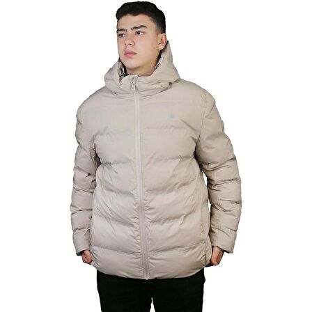 LUMBERJACK NOLAN 2SN22 3PR BEJ  KAPŞONLU ERKEK SPOR MONT