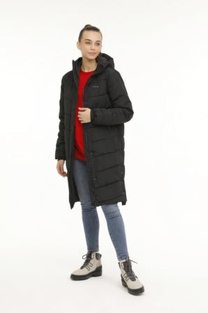 Lumberjack WL ULRIKA 3UKR102 3PR Kadın Uzun Mont Siyah XS-XL 