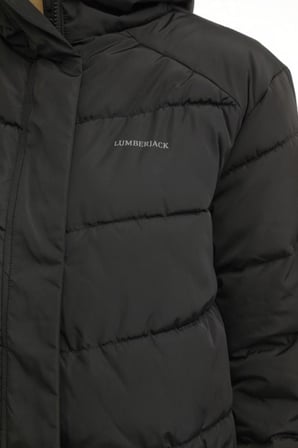 Lumberjack WL ULRIKA 3UKR102 3PR Kadın Uzun Mont Siyah XS-XL 