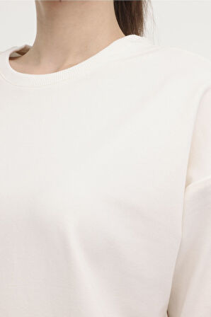 WB C NECK 16SN82 3PR Ekru Kadın Sweatshirt