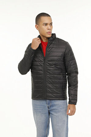 MB BASIC PADDED COAT 3PR Siyah Erkek Mont