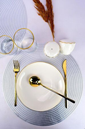 Digithome 6’lı Amerikan Servisi Supla Yuvarlak Gümüş – ACR-004 C320.33