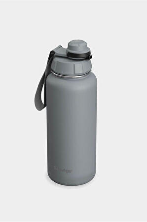Stevig 1 Hand Leak-Proof Sızdırmaz Çelik Termos 1000 Ml Grey ST-214