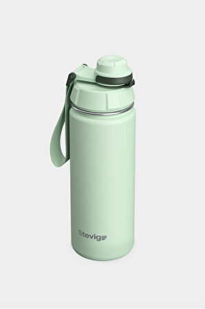 Stevig 1 Hand Leak-Proof Sızdırmaz Çelik Termos 500 Ml Smoke Green ST-221
