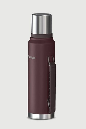 STEVIG 1 CAMPER KLASİK KULPLU SIZDIRMAZ ÇELİK TERMOS 1.2 LT. DARK PLUM ST-258