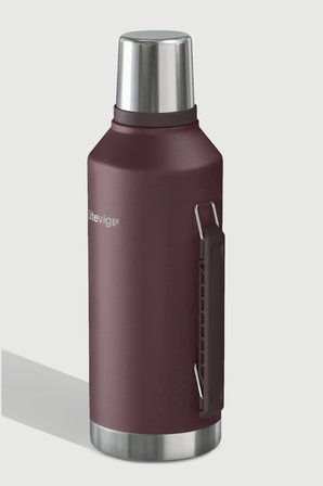 Stevig Termos 2.2 Lt Koyu Mor Çelik Kulplu Sızdırmaz