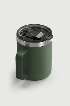 Stevig Çelik Kupa Termos Yeşil 350 ML Paslanmaz Çelik Kaydırmalı Kapak
