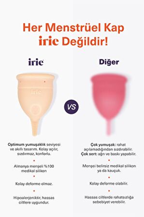 Adet Kabı Regl Kabı Menstrüel Kap Menstrual Cup [[Small Nude]] Alman Medikal Silikon