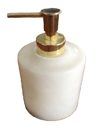 Fulla Mermer Sıvı Sabunluk Beyaz