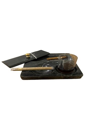 Suyla Mermer Puro KüllüğüKapaklı Siyah